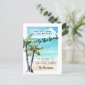 Moved To The Beach Moving Announcement Postcard | Zazzle