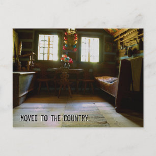Moved to the Country Funny Change of Address Announcement Postcard