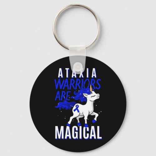 Movement Disorder Dystaxia Friedreichs Unicorn Lo Keychain