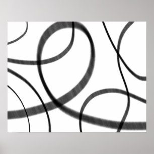 Movement in Black and White Poster