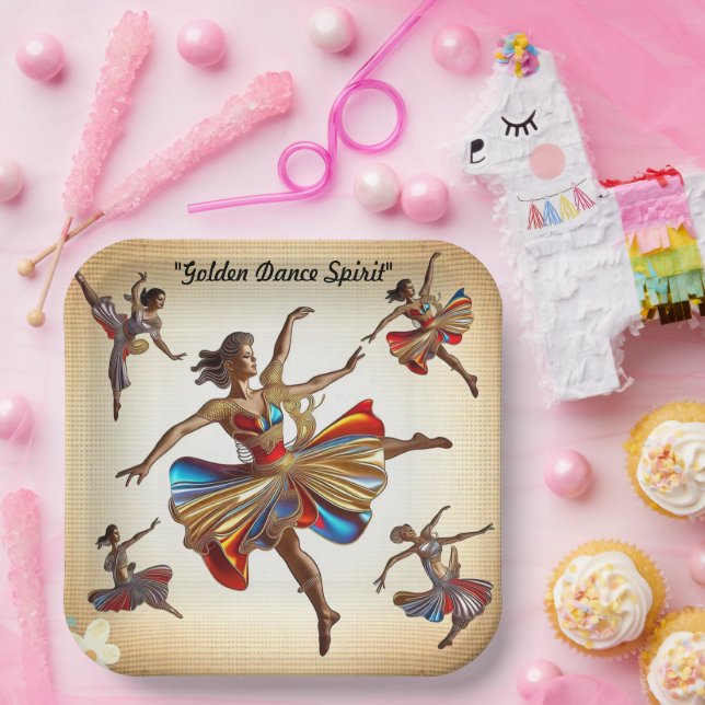 "Movement in Bloom" Paper Plates (Party)