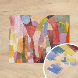 Movement of Vaulted Chambers | Paul Klee Jigsaw Puzzle<br><div class="desc">Movement of Vaulted Chambers (1915) by Paul Klee is a striking example of the artist's innovative approach to abstract art. The piece reflects Klee's fascination with the interplay of geometric forms and organic shapes, showcasing his mastery of line and structure. The composition evokes the sense of motion through the use...</div>