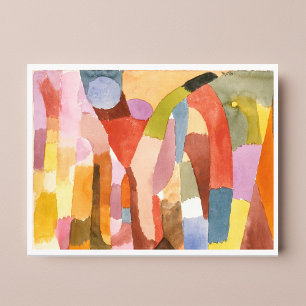 Movement of Vaulted Chambers, Paul Klee  Postcard