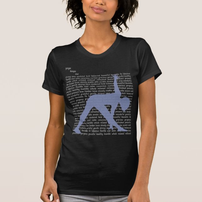 Movement Yoga and Pilates--Yoga Adjectives T-Shirt (Front)