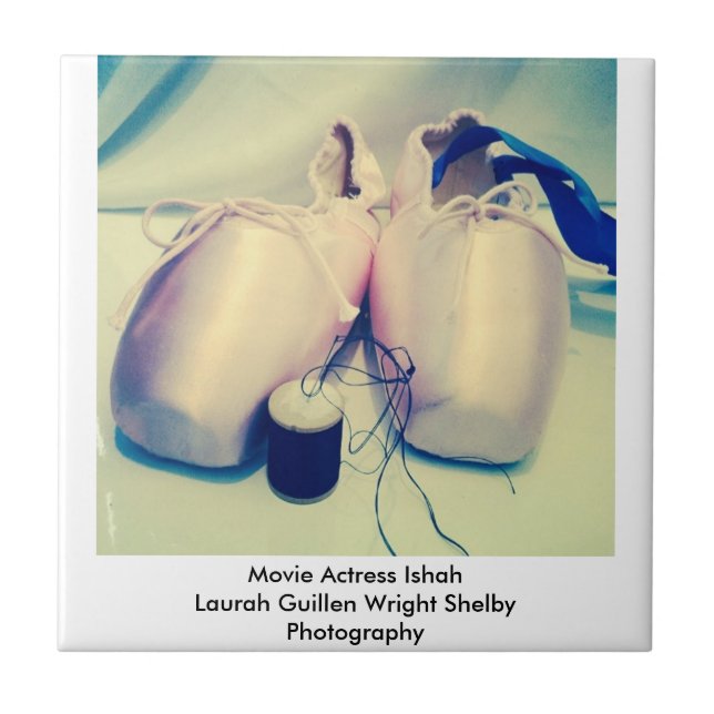 Movie Actress Laura Guillen aka Ishah Photography Ceramic Tile (Front)