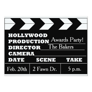 oscar party invitations zazzle