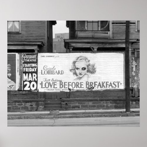 Movie Billboard 1936 Vintage Photo Poster