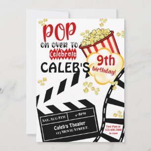 Movie Birthday, Movie Night  Invitation