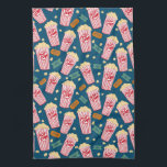 Movie Buffs Popcorn and Film Night Kitchen Towel<br><div class="desc">Decorate your kitchen with this fun movie popcorn pattern towel. Makes a great gift for film buffs and popcorn fans!
Check my shop for lots more colors and patterns!</div>