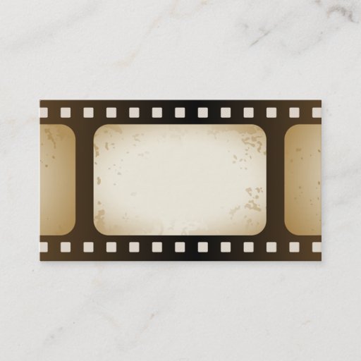 Customizable movie business card