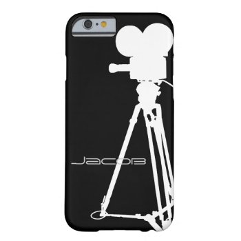 Movie Camera Barely There Iphone 6 Case by LeSilhouette at Zazzle
