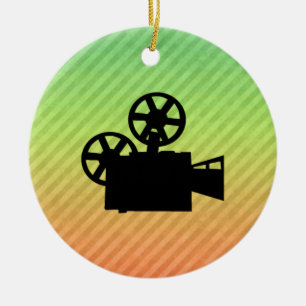 Movie Camera Ceramic Ornament