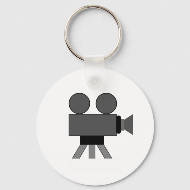 Movie Camera Keychain (Front)