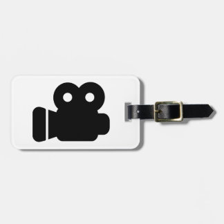 Movie camera luggage tag