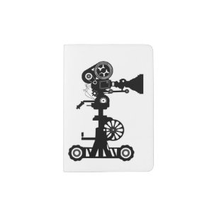 MOVIE CAMERA Passport Holder