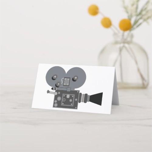 Movie Camera Place Card