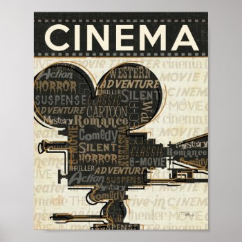 Movie Camera Reel Poster by wildapple at Zazzle
