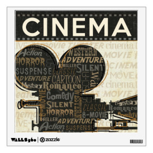 Movie Camera Reel Wall Sticker
