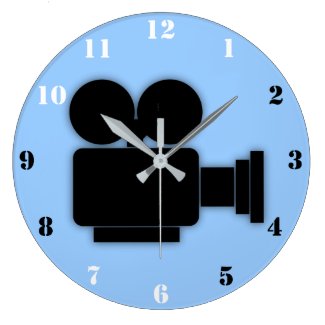 MOVIE CAMERA Wall Clock