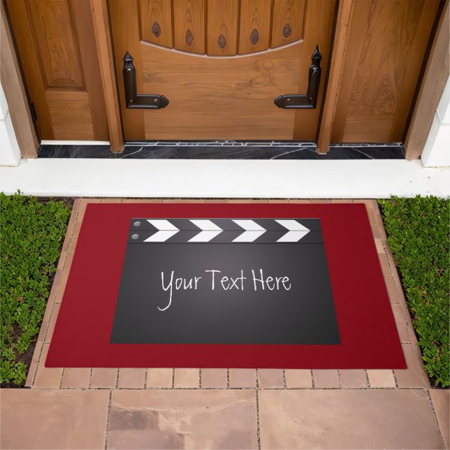 Movie Chalkboard Clapperboard Doormat (Outdoor)