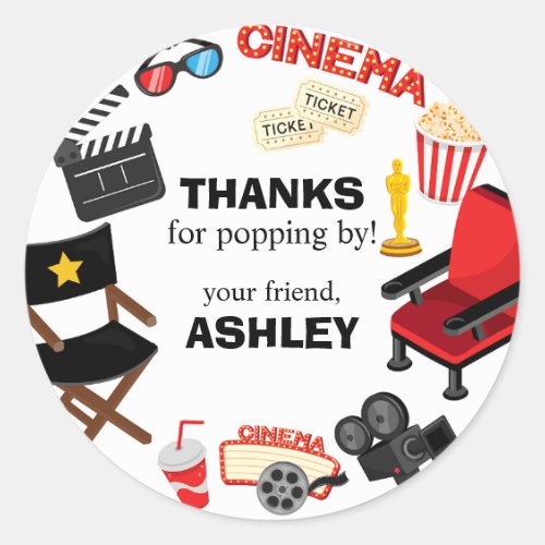 Movie Cinema Night Stickers