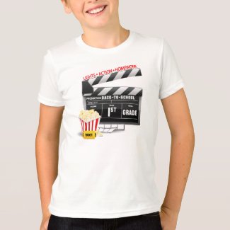 Movie Clapboard 1st Grade T-Shirt