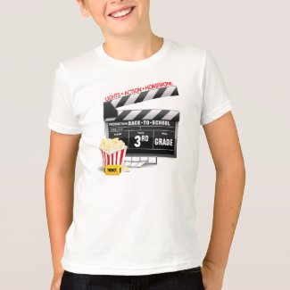 Movie Clapboard 3rd Grade T-Shirt