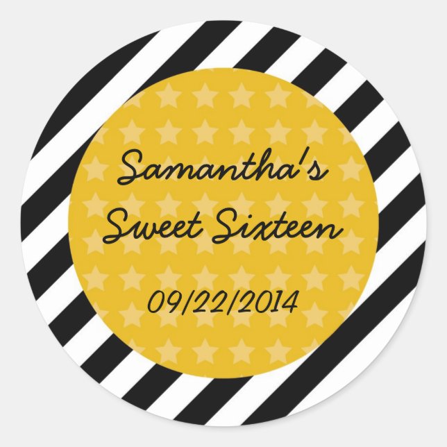 Movie Clapboard Favor Sticker (Front)