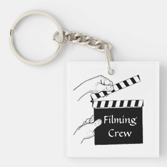 Movie Clapboard Keychain (Front)