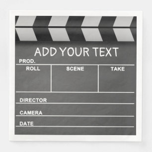 Movie Clapboard Paper Napkins