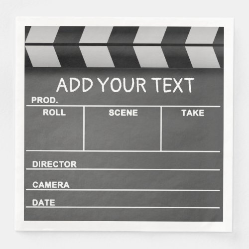 Movie Clapboard Paper Napkins