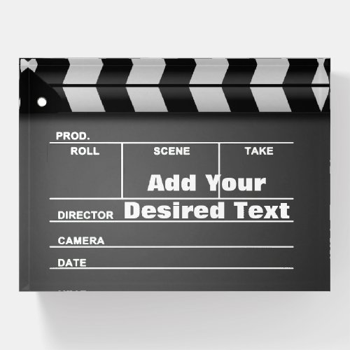 Movie Clapboard Paperweight