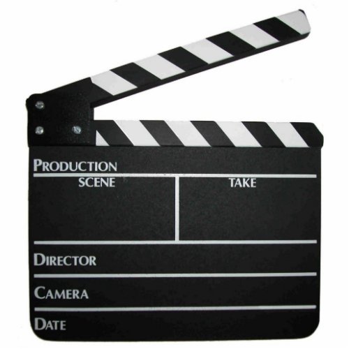 Movie Clapboard Slate Keychain