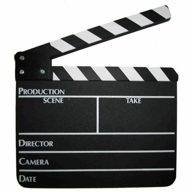 Movie Clapboard Slate Keychain (Front)