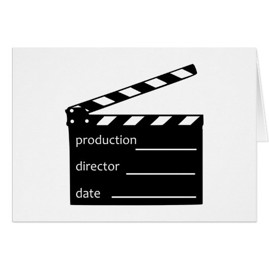 Movie clapper (Front Horizontal)