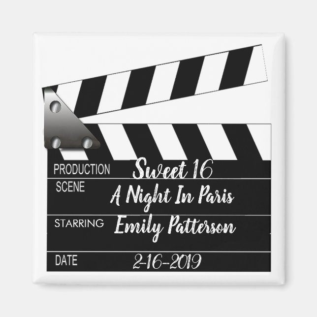Movie Clapper 2 Special Occasion Magnet (Front)