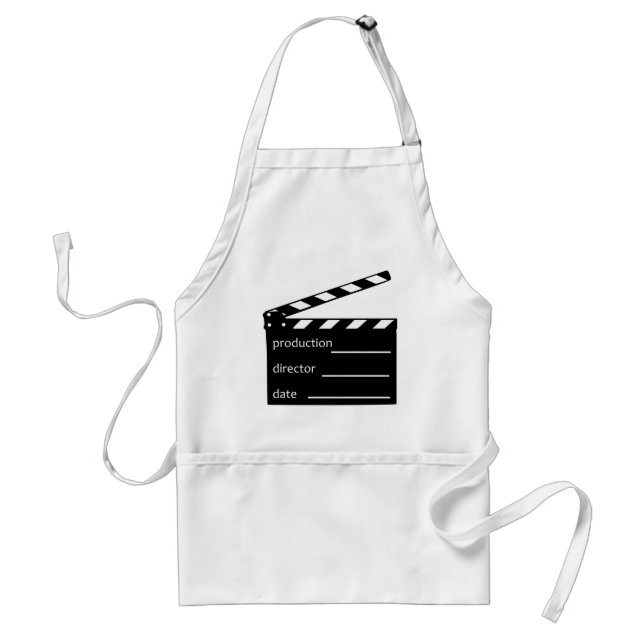 Movie clapper adult apron (Front)