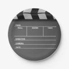 Movie Clapper Board Paper Plates
