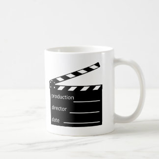 Movie clapper coffee mug