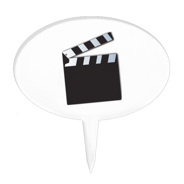 Movie Clapperboard Cake Topper (Front)