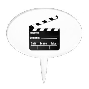 Movie Clapperboard Cake Topper