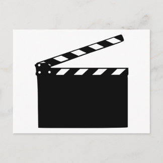 Movie - clapperboard postcard