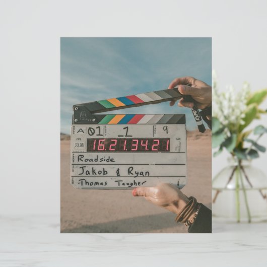 Movie Director Clap Film Cinema Camera (Standing Front)