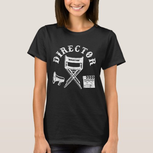 Movie Director Filmmaker Director Chair T_Shirt