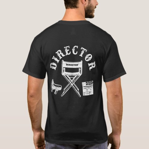 Movie Director Filmmaker Director Chair T_Shirt