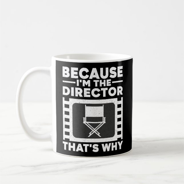 Movie Director For Filmmaker Film Producer Coffee Mug (Left)