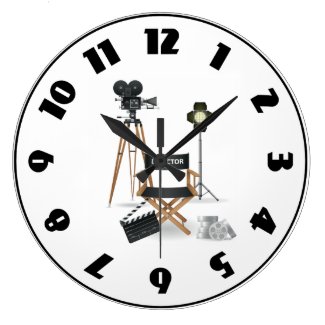 Movie Director Set Clock