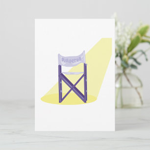 Movie Directors Chair Invitations