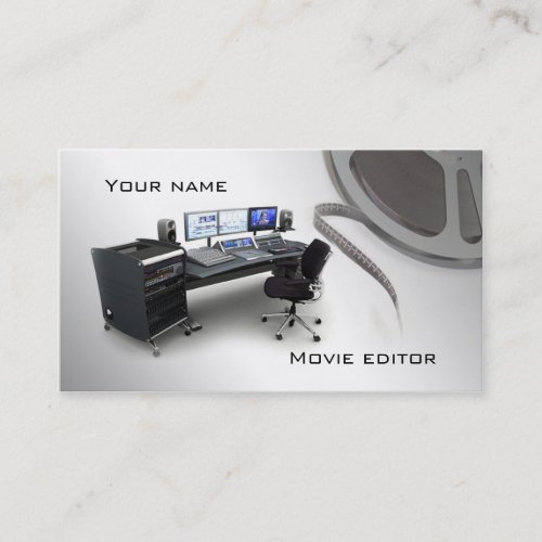 Movie editor business card