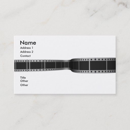 Customizable movie_film business card